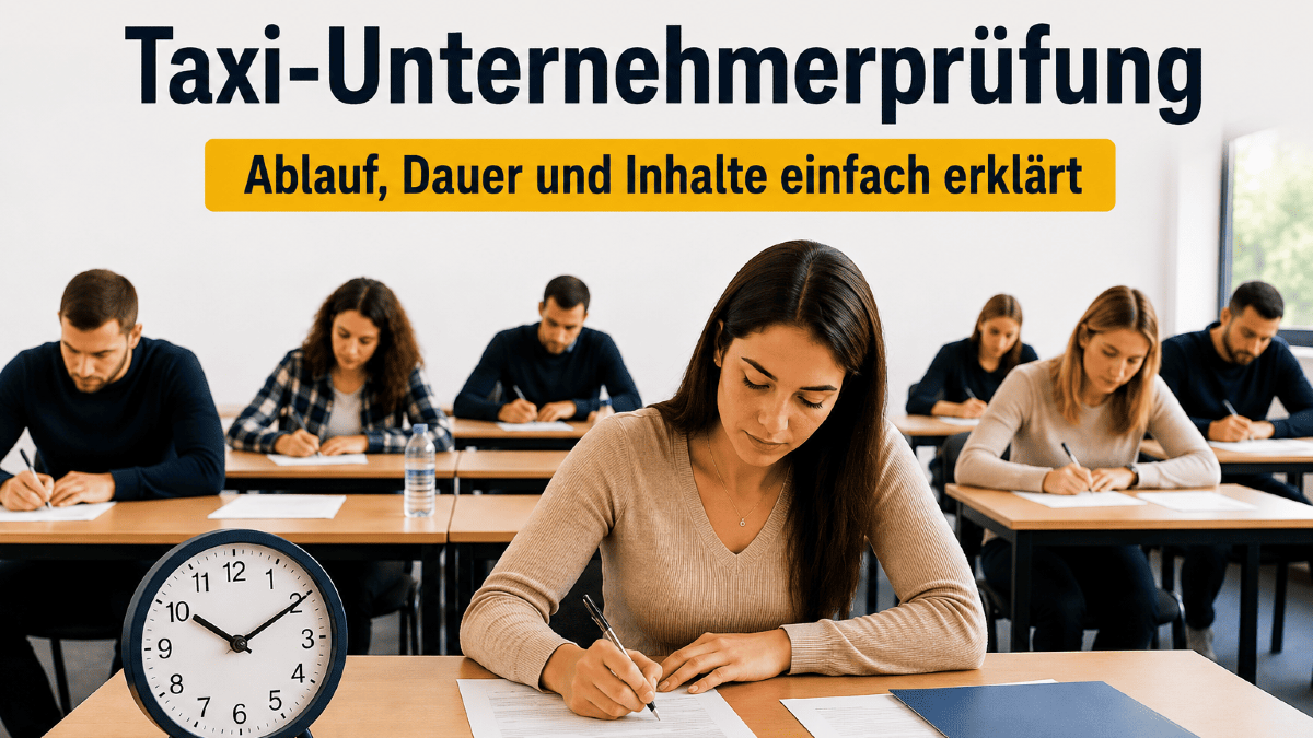 Wie läuft die Taxi-Unternehmerprüfung bei der IHK ab? Ablauf, Dauer und Inhalte einfach erklärt!